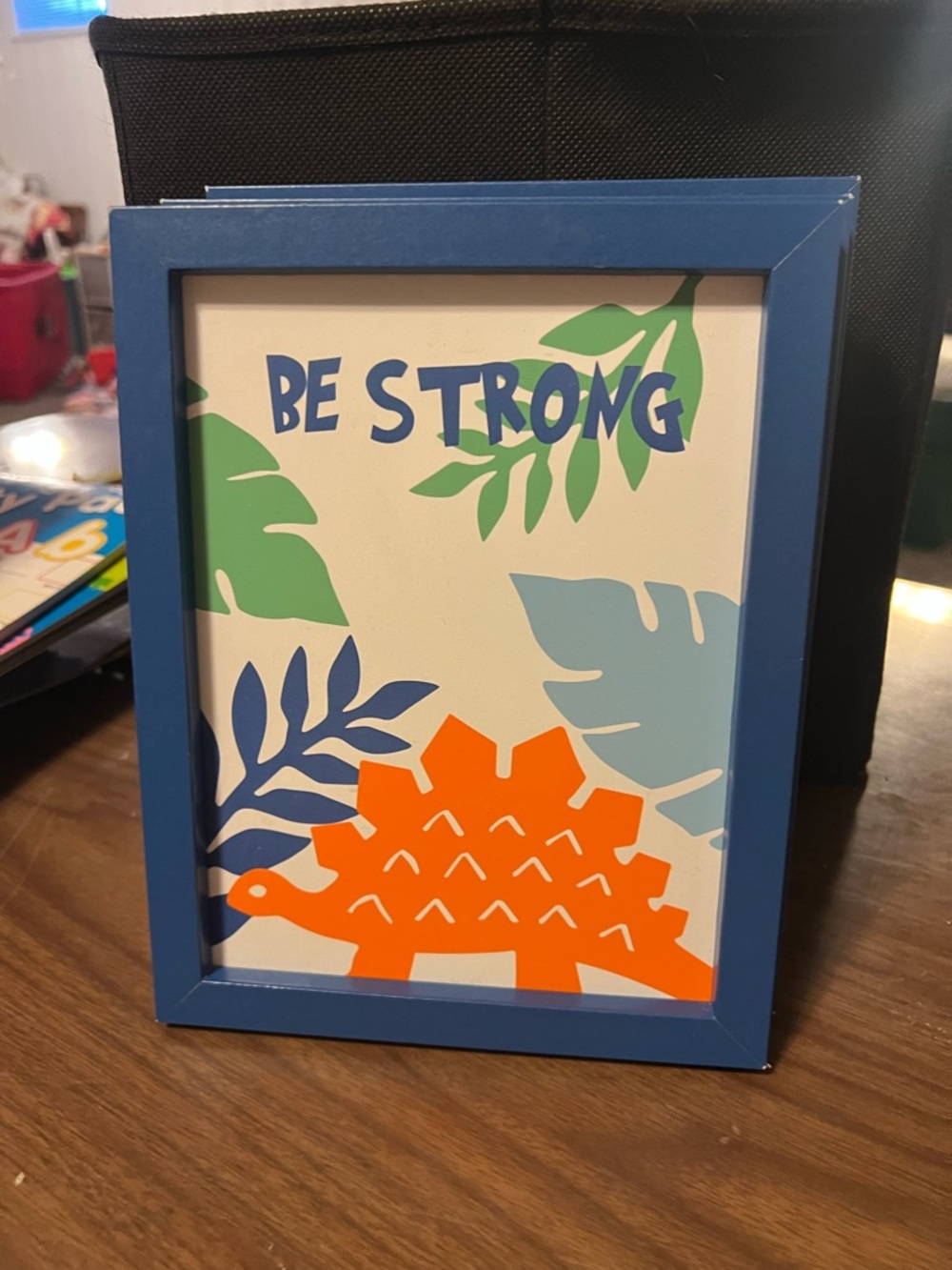 Be Strong Kids Decorative Photo Frame - Blue
